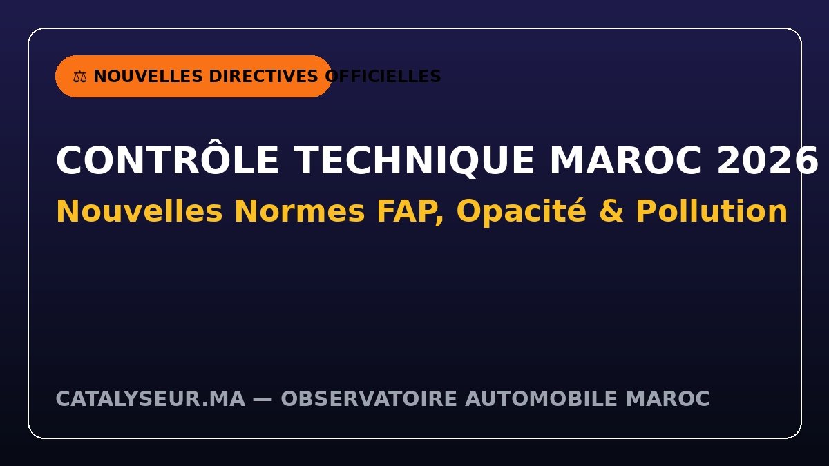 Contrôle technique pollution FAP Maroc