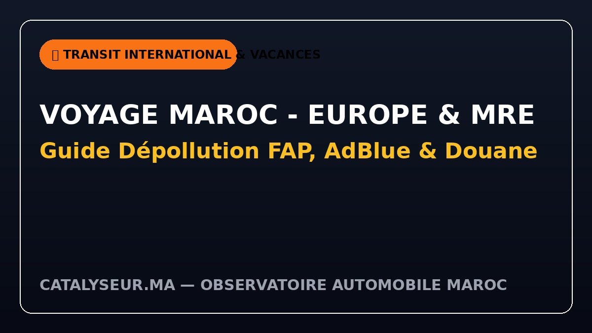 Voyage Maroc Europe FAP AdBlue